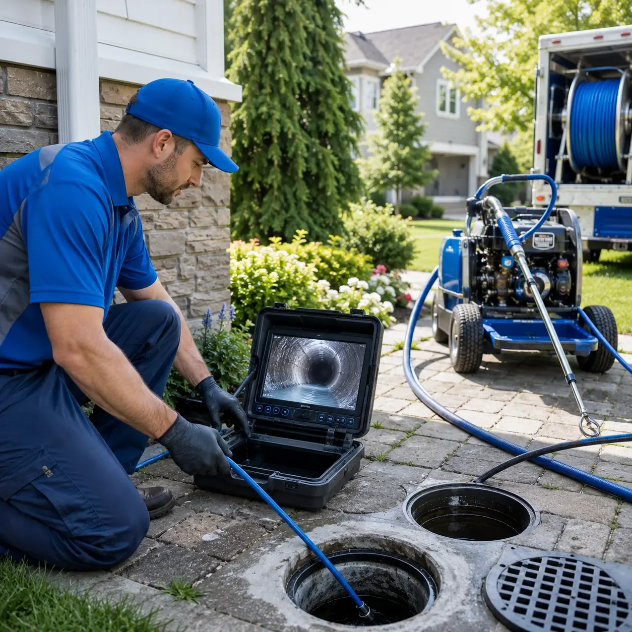 Outdoor drain cleaning professionals serving Addison, NY